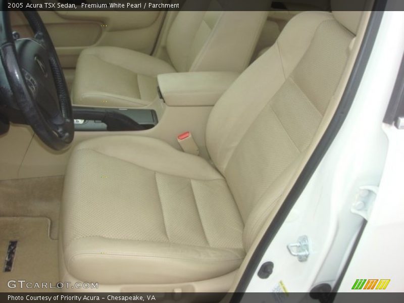 Premium White Pearl / Parchment 2005 Acura TSX Sedan