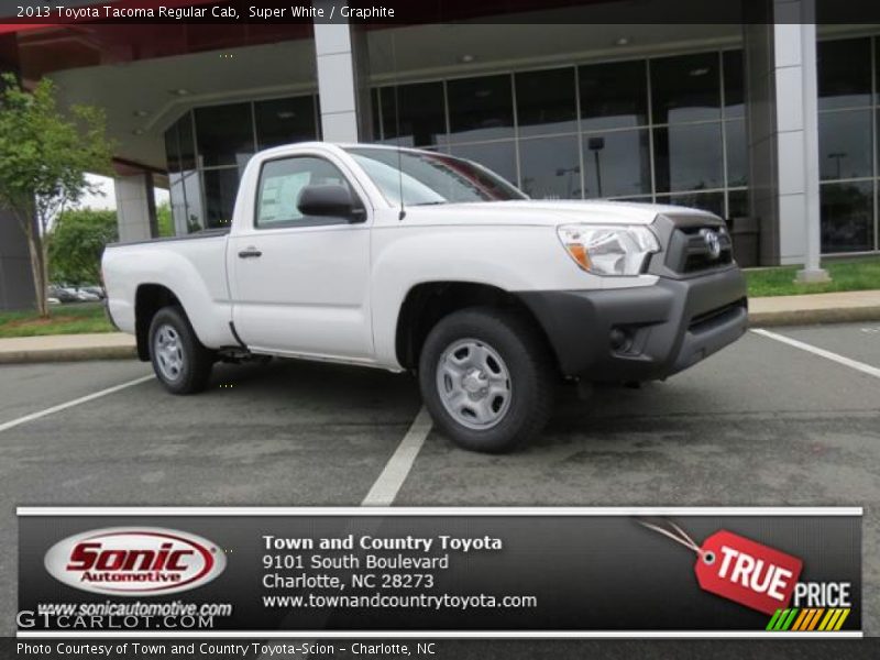 Super White / Graphite 2013 Toyota Tacoma Regular Cab
