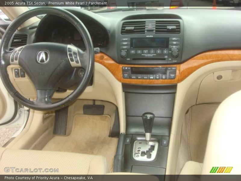 Premium White Pearl / Parchment 2005 Acura TSX Sedan