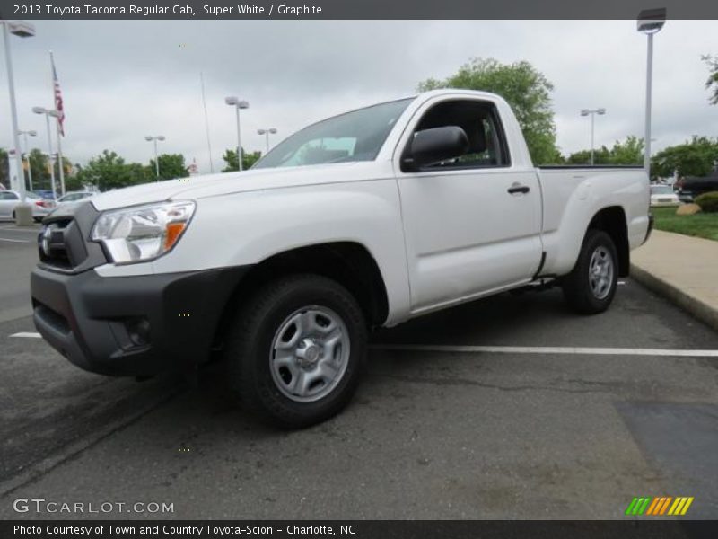 Super White / Graphite 2013 Toyota Tacoma Regular Cab