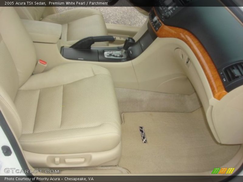 Premium White Pearl / Parchment 2005 Acura TSX Sedan
