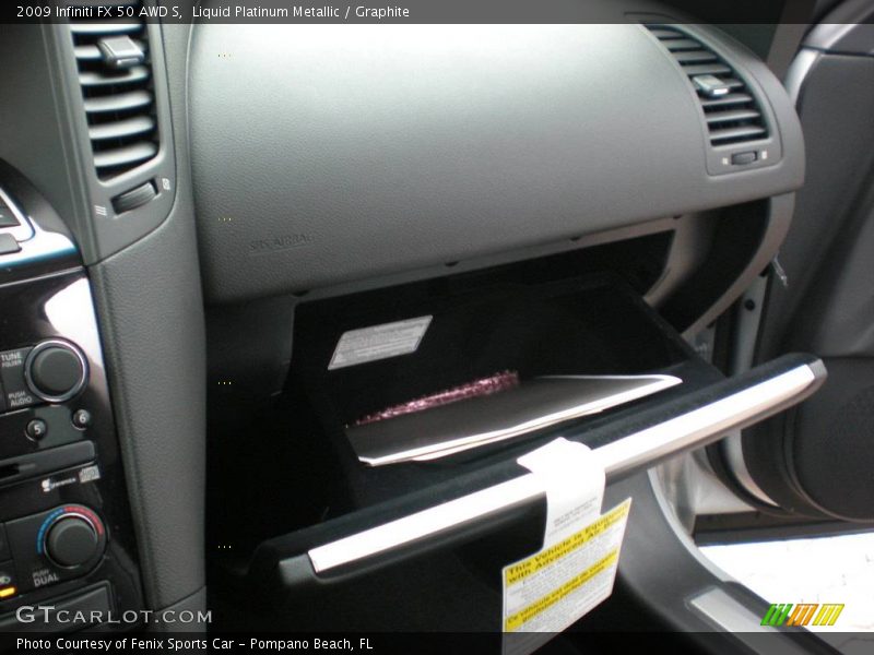 Liquid Platinum Metallic / Graphite 2009 Infiniti FX 50 AWD S