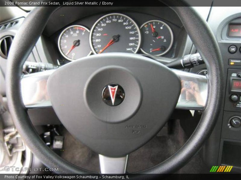 Liquid Silver Metallic / Ebony 2008 Pontiac Grand Prix Sedan