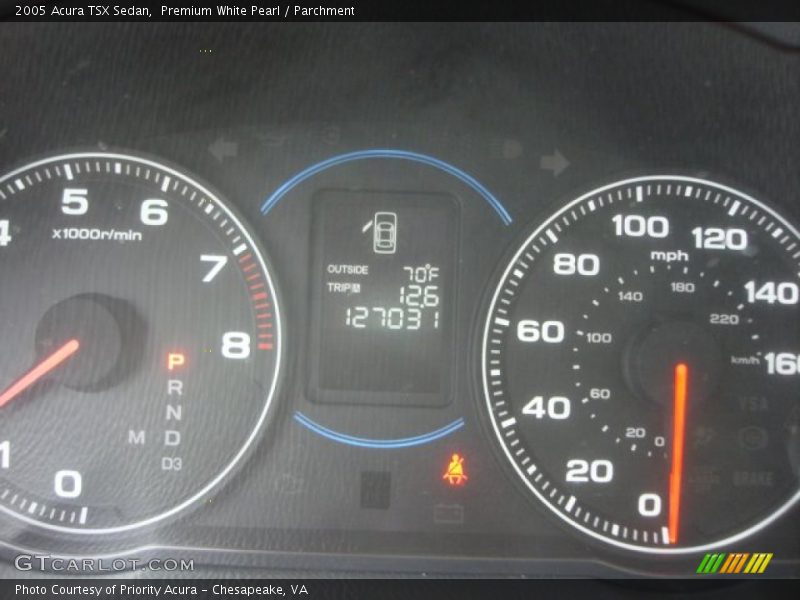 Premium White Pearl / Parchment 2005 Acura TSX Sedan