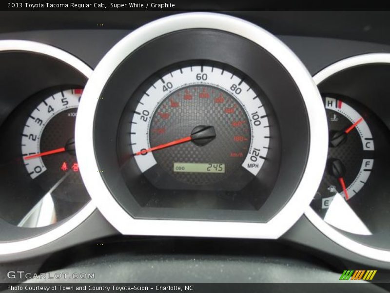 Super White / Graphite 2013 Toyota Tacoma Regular Cab