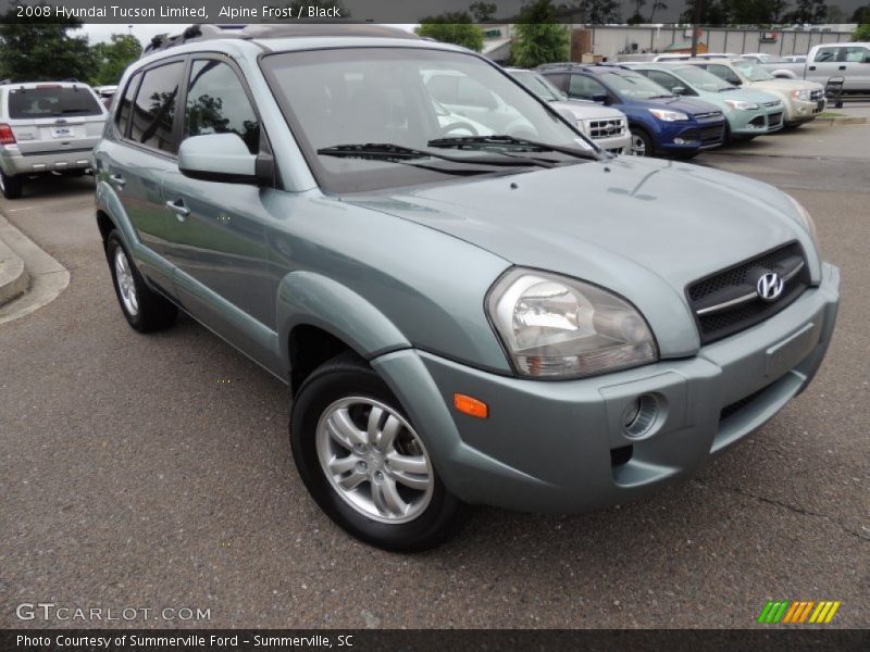 Front 3/4 View of 2008 Tucson Limited