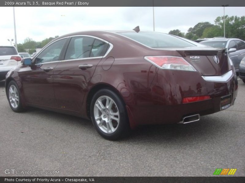 Basque Red Pearl / Ebony 2009 Acura TL 3.5