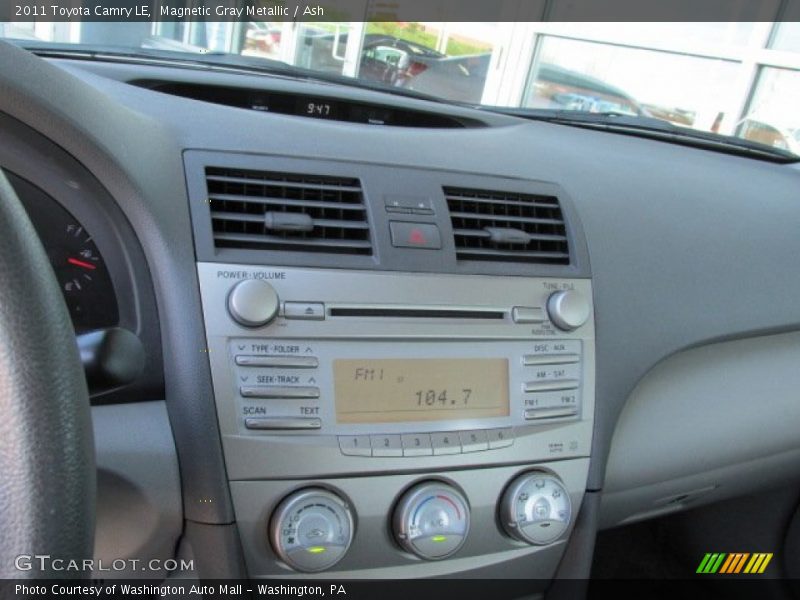 Magnetic Gray Metallic / Ash 2011 Toyota Camry LE
