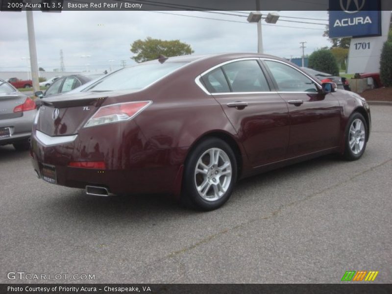 Basque Red Pearl / Ebony 2009 Acura TL 3.5