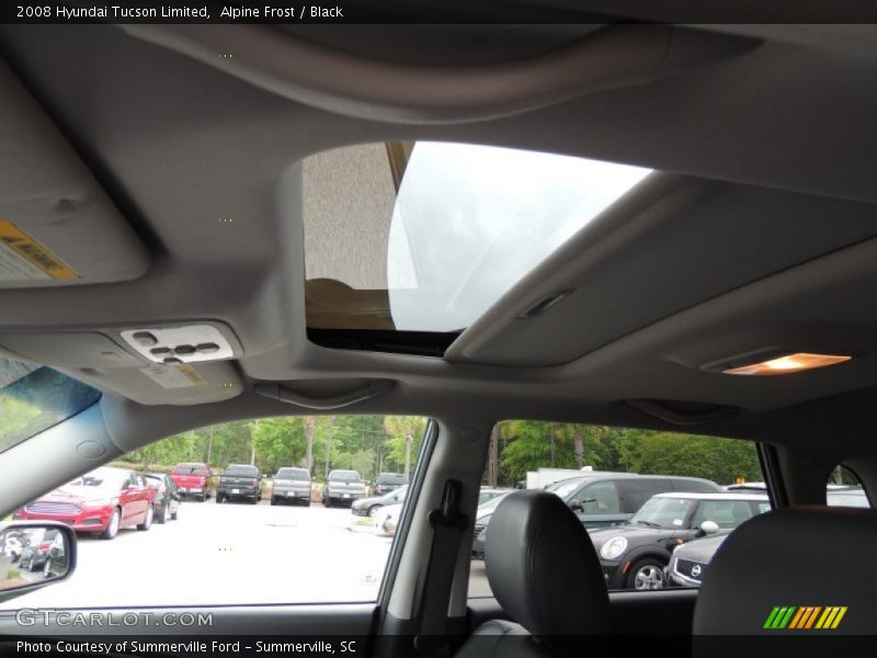 Alpine Frost / Black 2008 Hyundai Tucson Limited