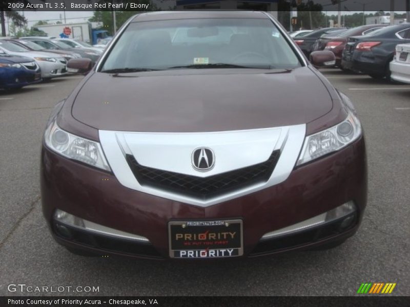 Basque Red Pearl / Ebony 2009 Acura TL 3.5