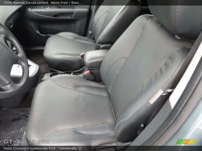 Front Seat of 2008 Tucson Limited