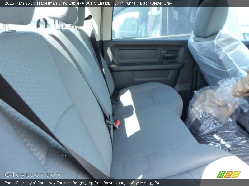 Bright White / Black/Diesel Gray 2013 Ram 3500 Tradesman Crew Cab 4x4 Dually Chassis