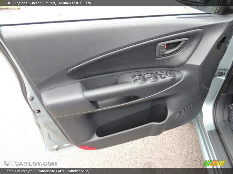 Alpine Frost / Black 2008 Hyundai Tucson Limited
