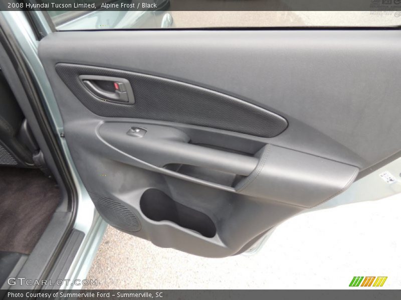 Alpine Frost / Black 2008 Hyundai Tucson Limited