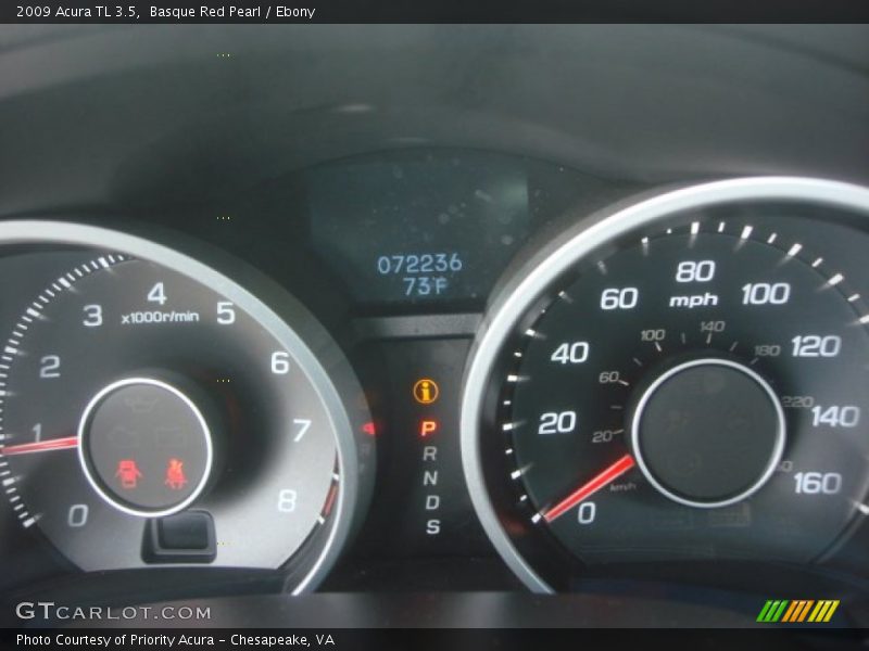 Basque Red Pearl / Ebony 2009 Acura TL 3.5
