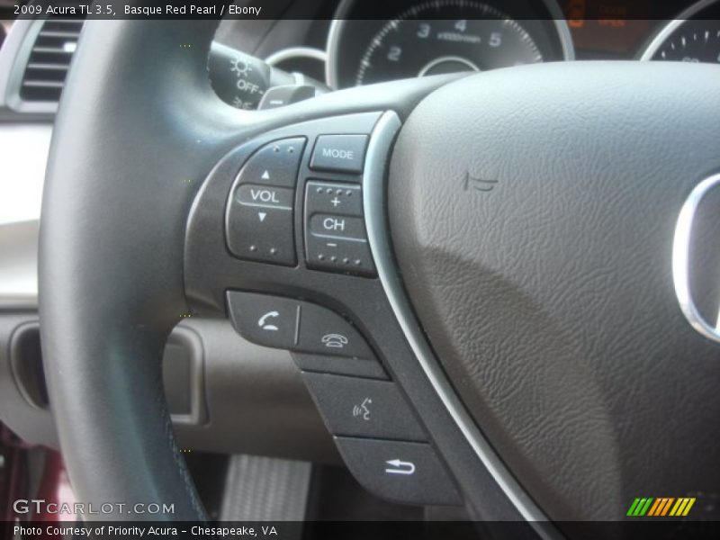 Basque Red Pearl / Ebony 2009 Acura TL 3.5