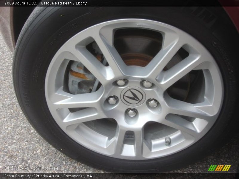 Basque Red Pearl / Ebony 2009 Acura TL 3.5