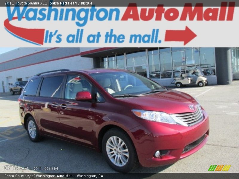 Salsa Red Pearl / Bisque 2011 Toyota Sienna XLE