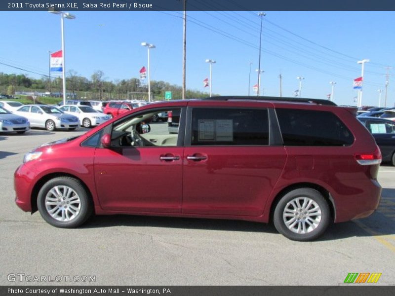 Salsa Red Pearl / Bisque 2011 Toyota Sienna XLE