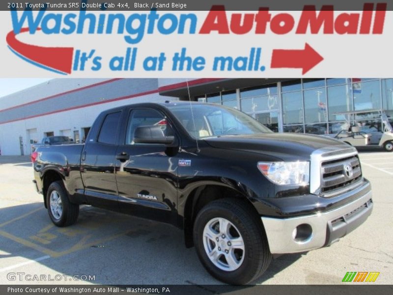 Black / Sand Beige 2011 Toyota Tundra SR5 Double Cab 4x4