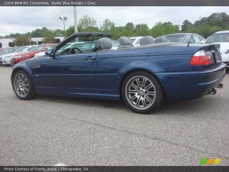 Mystic Blue Metallic / Grey 2004 BMW M3 Convertible