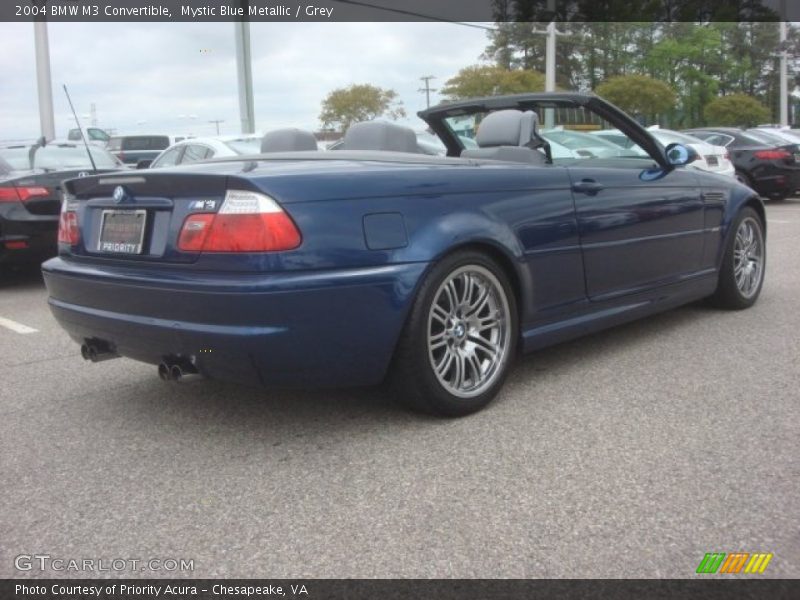 Mystic Blue Metallic / Grey 2004 BMW M3 Convertible