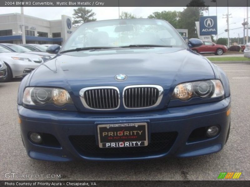 Mystic Blue Metallic / Grey 2004 BMW M3 Convertible