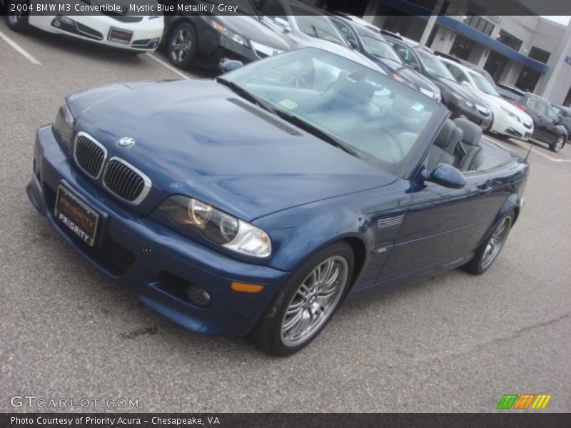 Mystic Blue Metallic / Grey 2004 BMW M3 Convertible