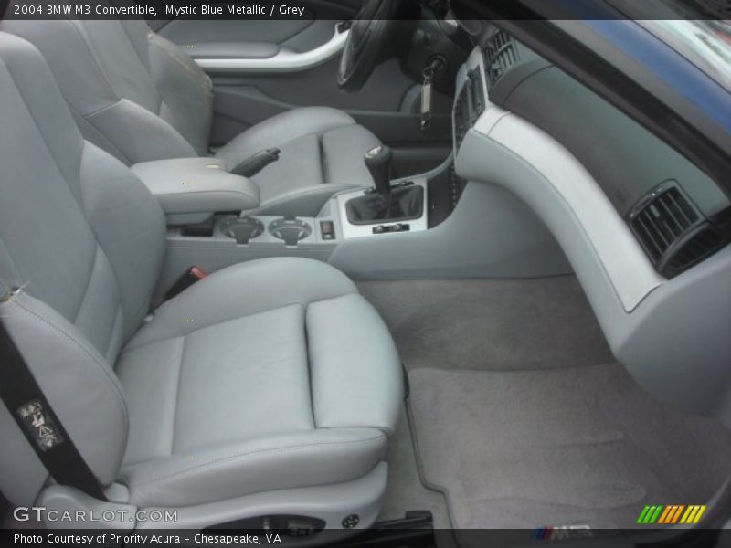 Mystic Blue Metallic / Grey 2004 BMW M3 Convertible