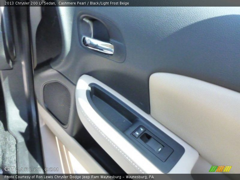 Cashmere Pearl / Black/Light Frost Beige 2013 Chrysler 200 LX Sedan
