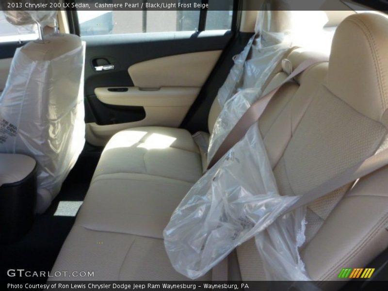 Cashmere Pearl / Black/Light Frost Beige 2013 Chrysler 200 LX Sedan