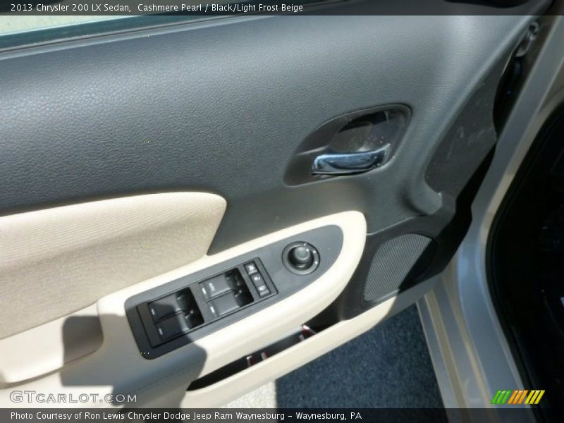 Cashmere Pearl / Black/Light Frost Beige 2013 Chrysler 200 LX Sedan