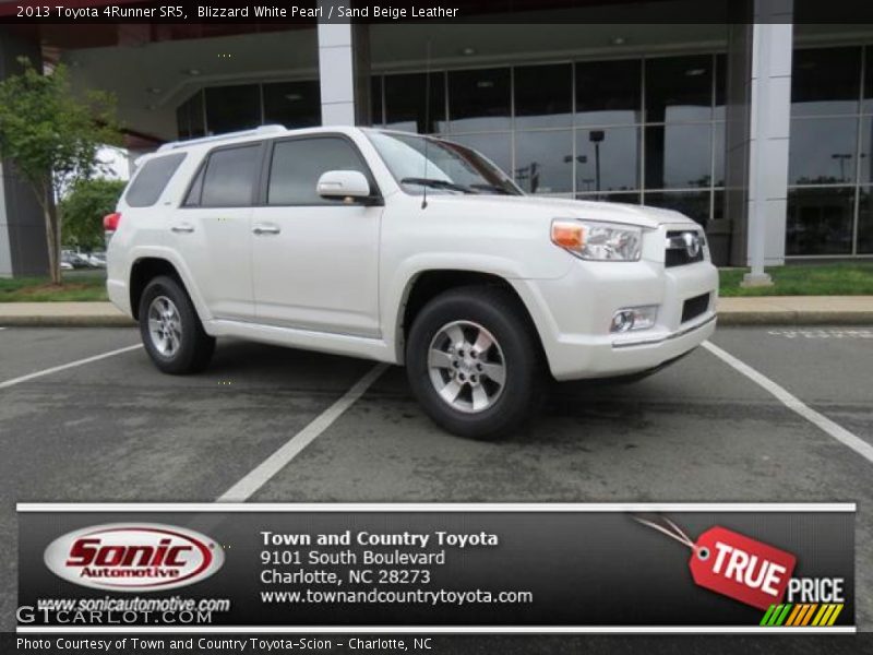 Blizzard White Pearl / Sand Beige Leather 2013 Toyota 4Runner SR5