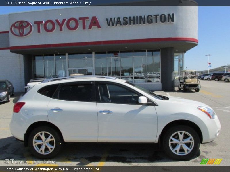 Phantom White / Gray 2010 Nissan Rogue SL AWD