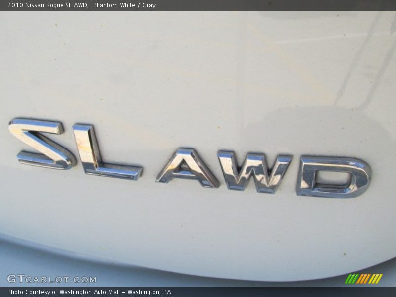 Phantom White / Gray 2010 Nissan Rogue SL AWD