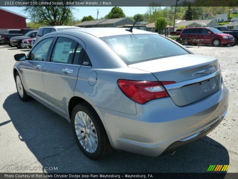 Billet Silver Metallic / Black 2013 Chrysler 200 Limited Sedan