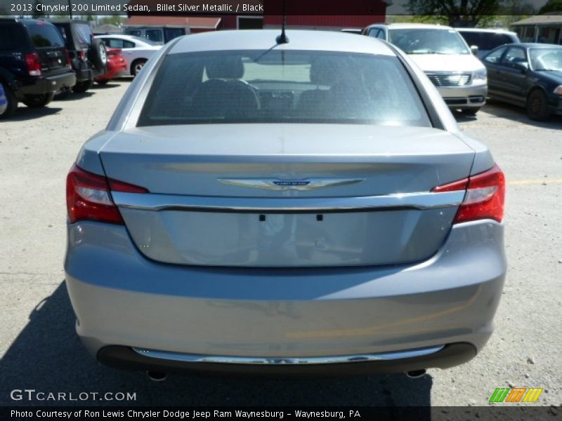 Billet Silver Metallic / Black 2013 Chrysler 200 Limited Sedan