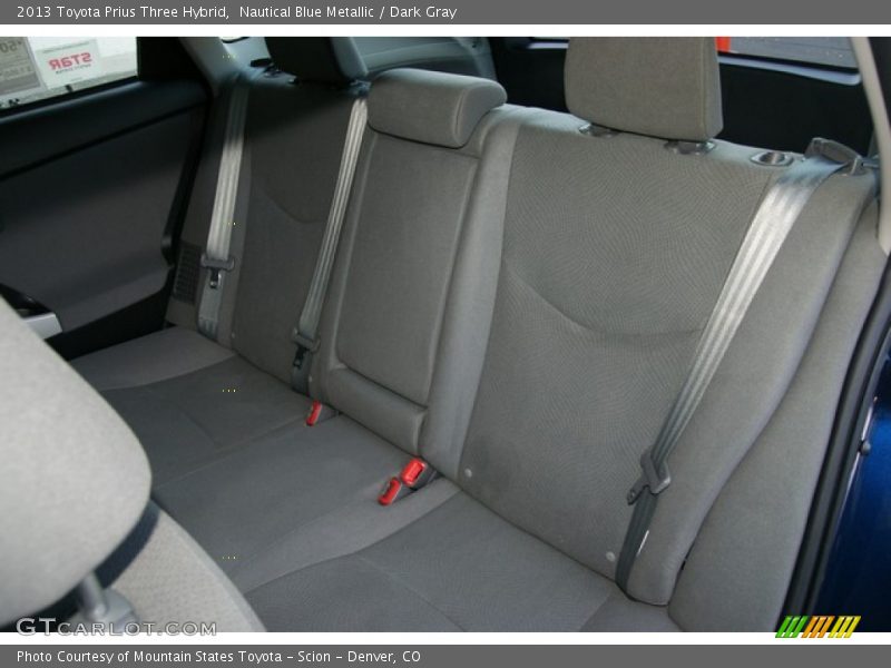 Nautical Blue Metallic / Dark Gray 2013 Toyota Prius Three Hybrid
