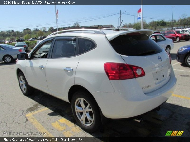 Phantom White / Gray 2010 Nissan Rogue SL AWD