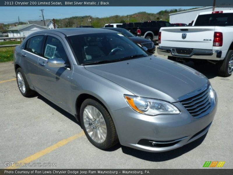 Billet Silver Metallic / Black 2013 Chrysler 200 Limited Sedan