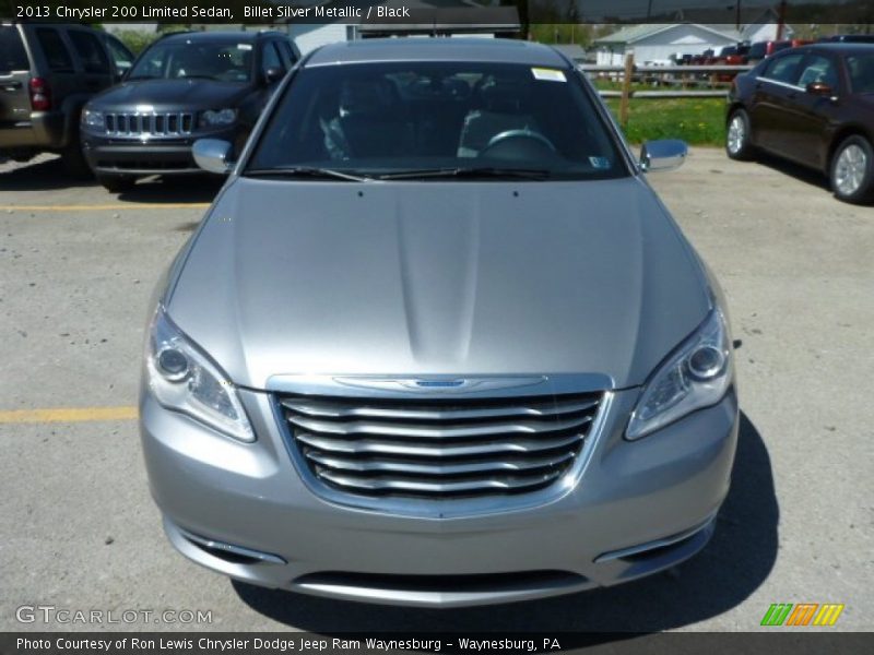 Billet Silver Metallic / Black 2013 Chrysler 200 Limited Sedan