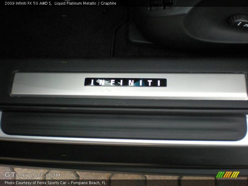 Liquid Platinum Metallic / Graphite 2009 Infiniti FX 50 AWD S