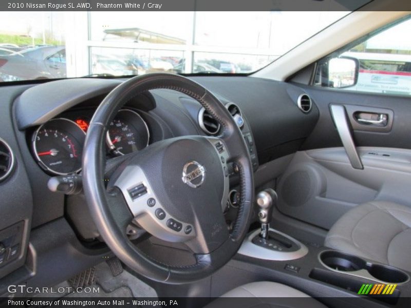 Phantom White / Gray 2010 Nissan Rogue SL AWD