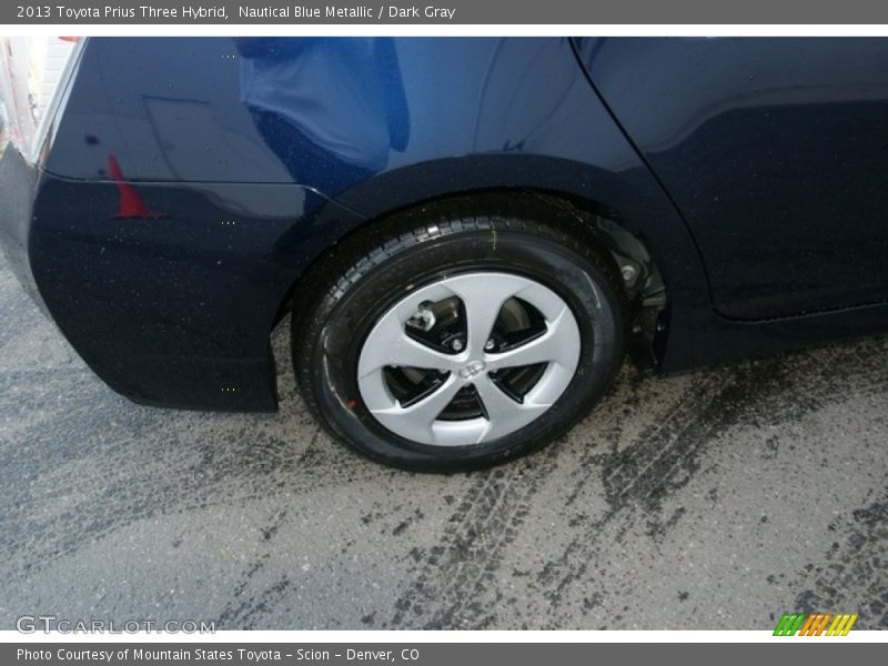 Nautical Blue Metallic / Dark Gray 2013 Toyota Prius Three Hybrid