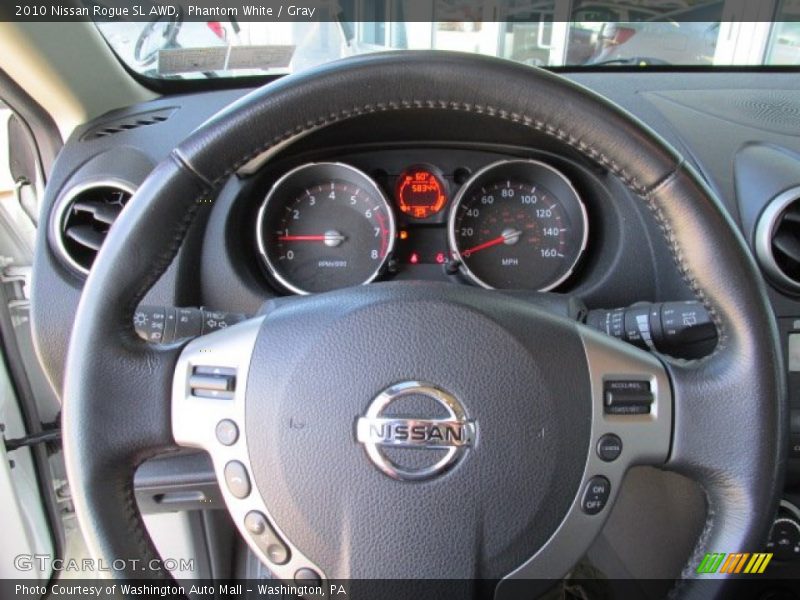 Phantom White / Gray 2010 Nissan Rogue SL AWD