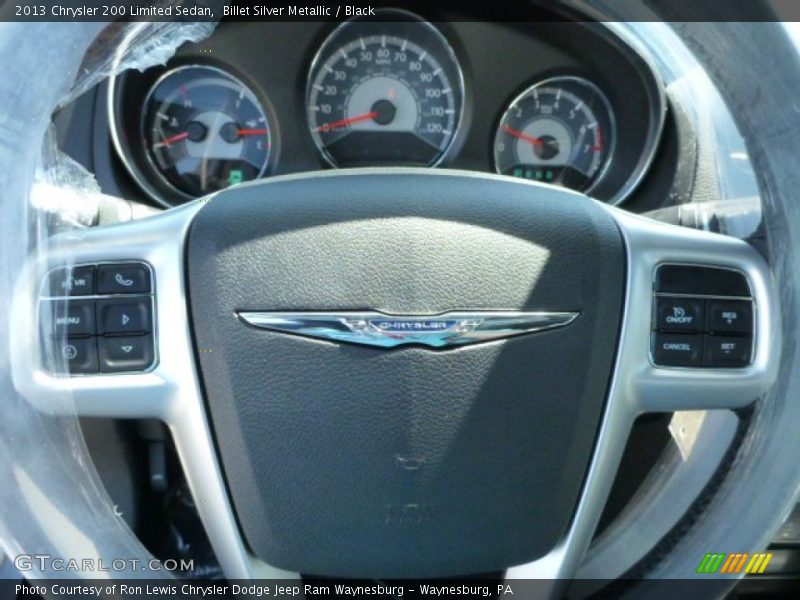 Billet Silver Metallic / Black 2013 Chrysler 200 Limited Sedan