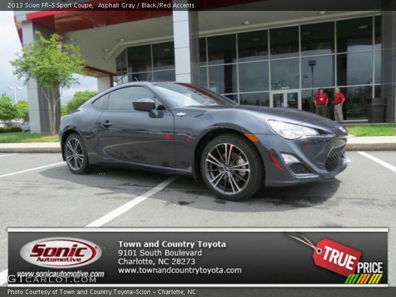 Asphalt Gray / Black/Red Accents 2013 Scion FR-S Sport Coupe