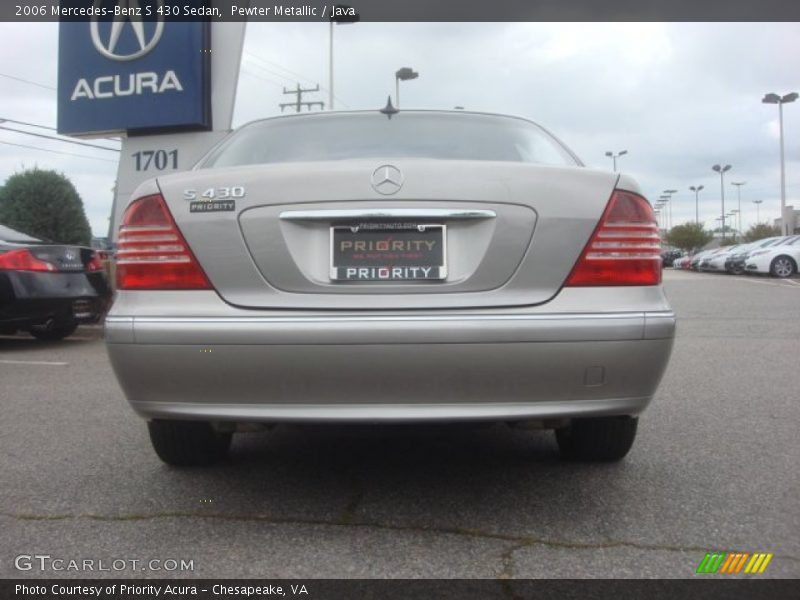 Pewter Metallic / Java 2006 Mercedes-Benz S 430 Sedan