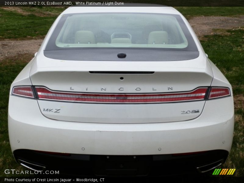 White Platinum / Light Dune 2013 Lincoln MKZ 2.0L EcoBoost AWD
